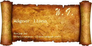 Wágner Ilona névjegykártya